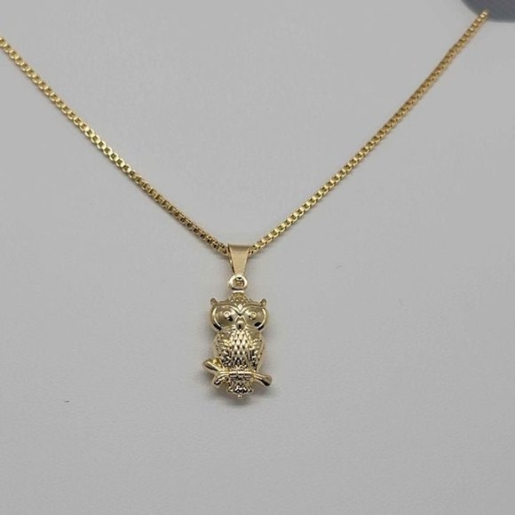 Jewelry - Brand New Brazilian 18k Gold Filled Owl Necklace